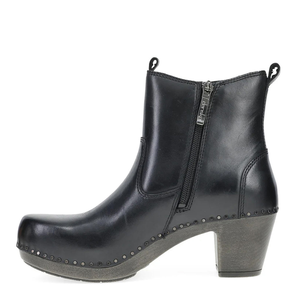 Women's Dansko Shayna Boot BLACK BURNISHED CALF 1833-509400