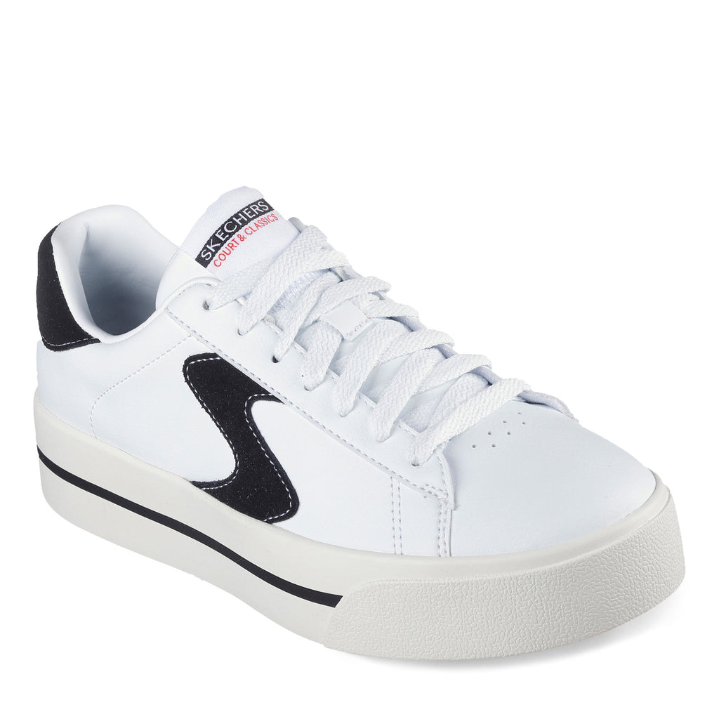 Women's Skechers Camdenn - Been Lifted Sneaker WHITE BLACK 185045-WBK
