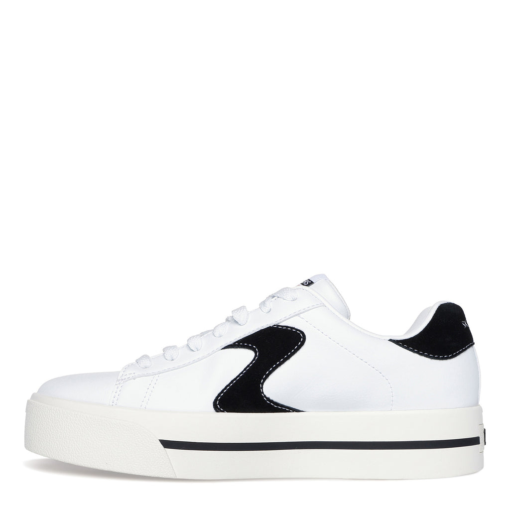 Women's Skechers Camdenn - Been Lifted Sneaker WHITE BLACK 185045-WBK