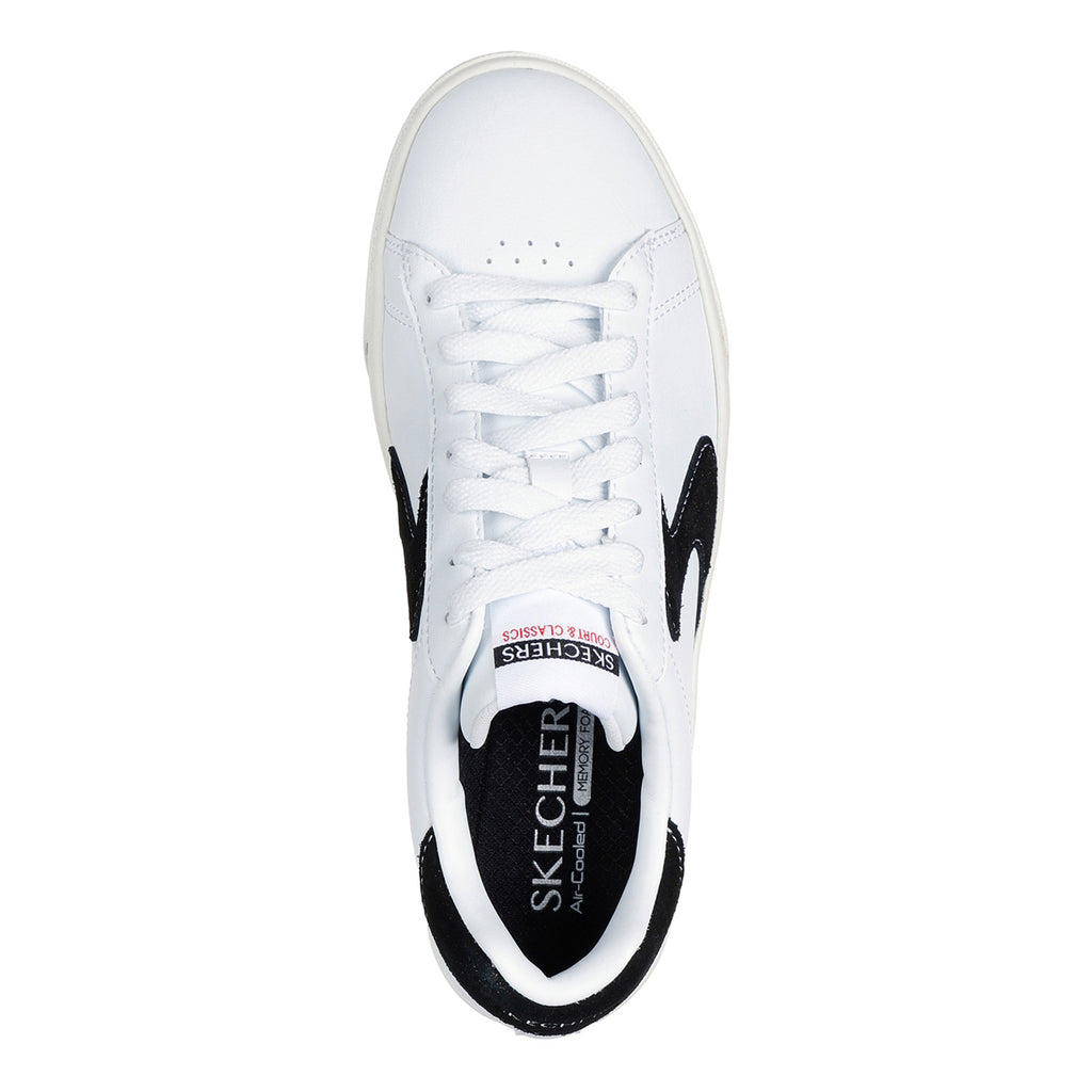 Women's Skechers Camdenn - Been Lifted Sneaker WHITE BLACK 185045-WBK