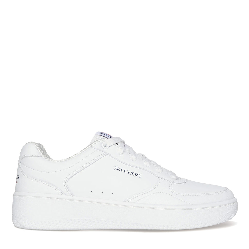 Women's Skechers Sport Court 2.0 - Core Essential Sneaker WHITE NAVY 185160-WNVR