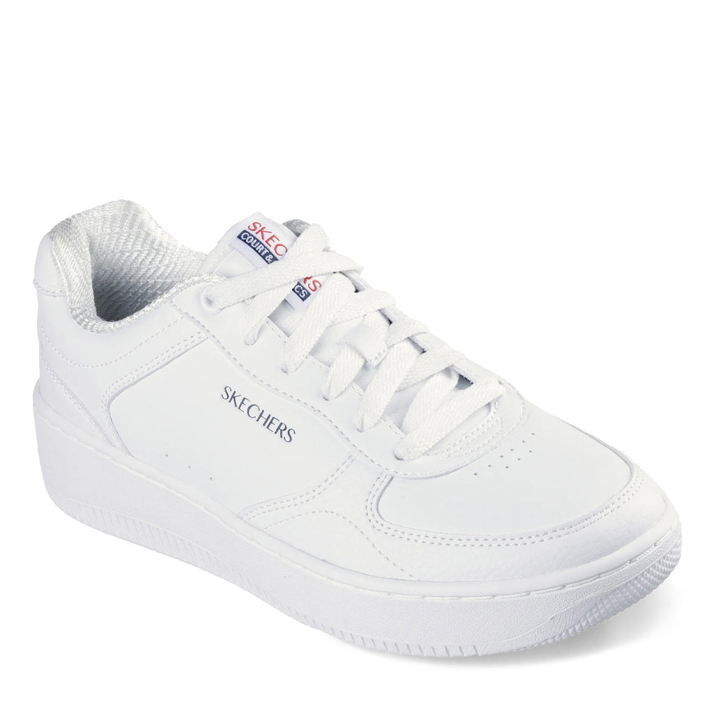 Women's Skechers Sport Court 2.0 - Core Essential Sneaker WHITE NAVY 185160-WNVR