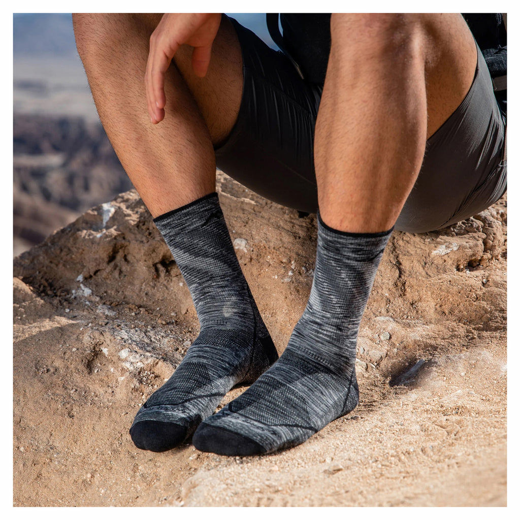 Men's Darn Tough Light Hiker Micro Crew Socks GREY 1972-SPACE
