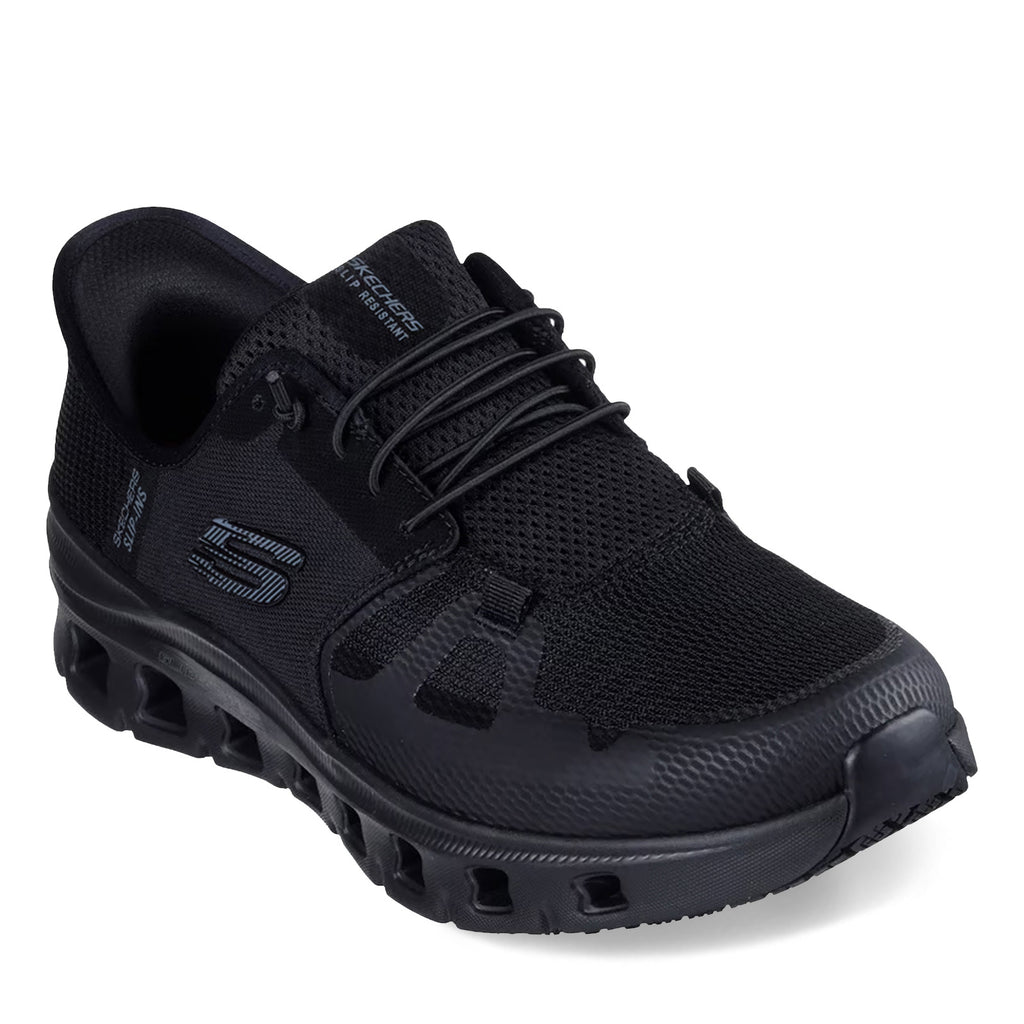 Men's Skechers Slip-ins Work Slip-Resistant: Glide-Step Pro Sneakers SOLID BLACK 200337-BLK