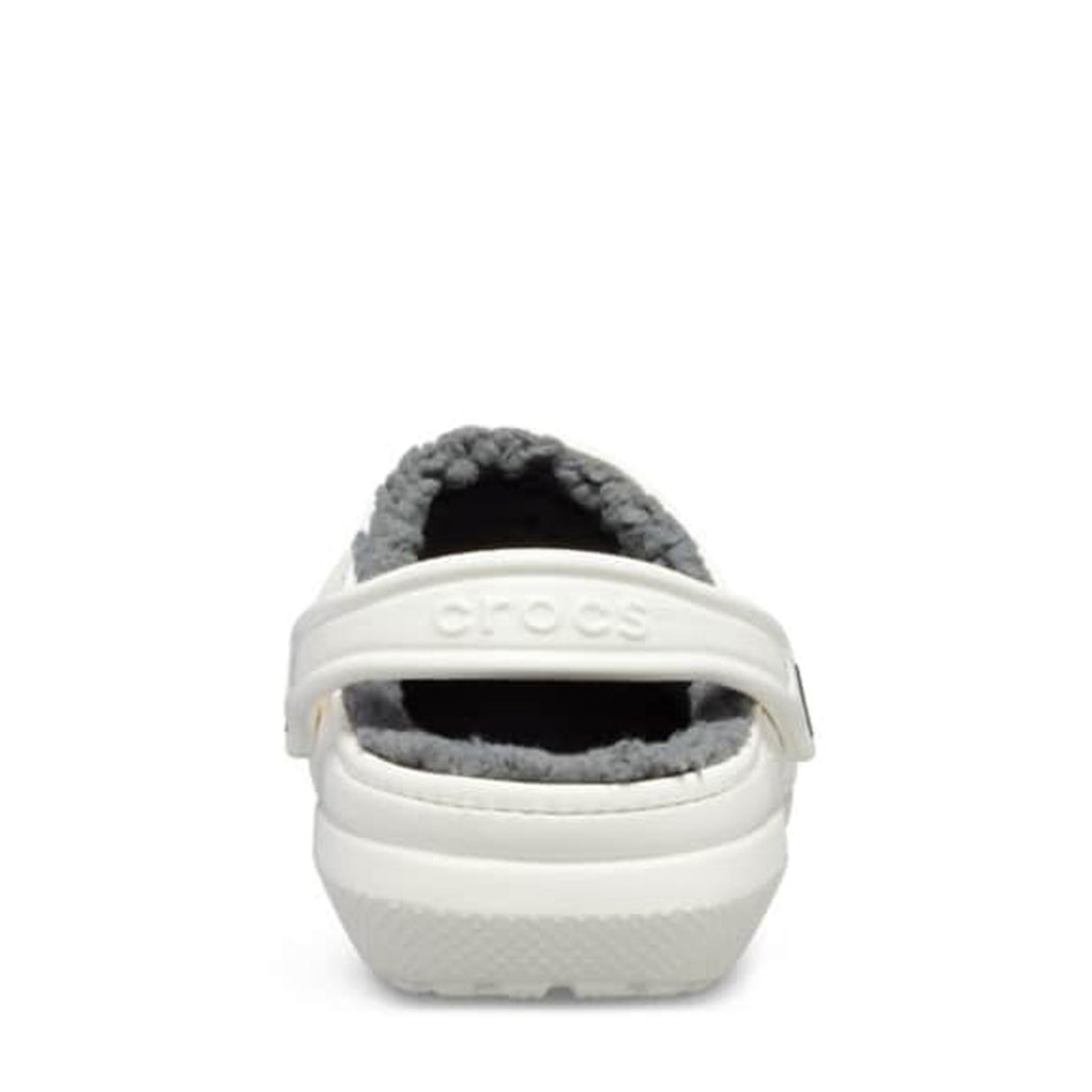 Women's Crocs Classic Lined Clog WHITE/GREY 203591-10M
