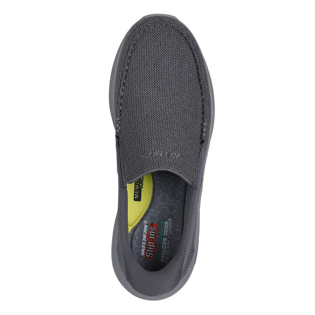 Men's Skechers Slip-ins: Pollard - Wilfred Sneaker GRAY MESH 205451-GRY