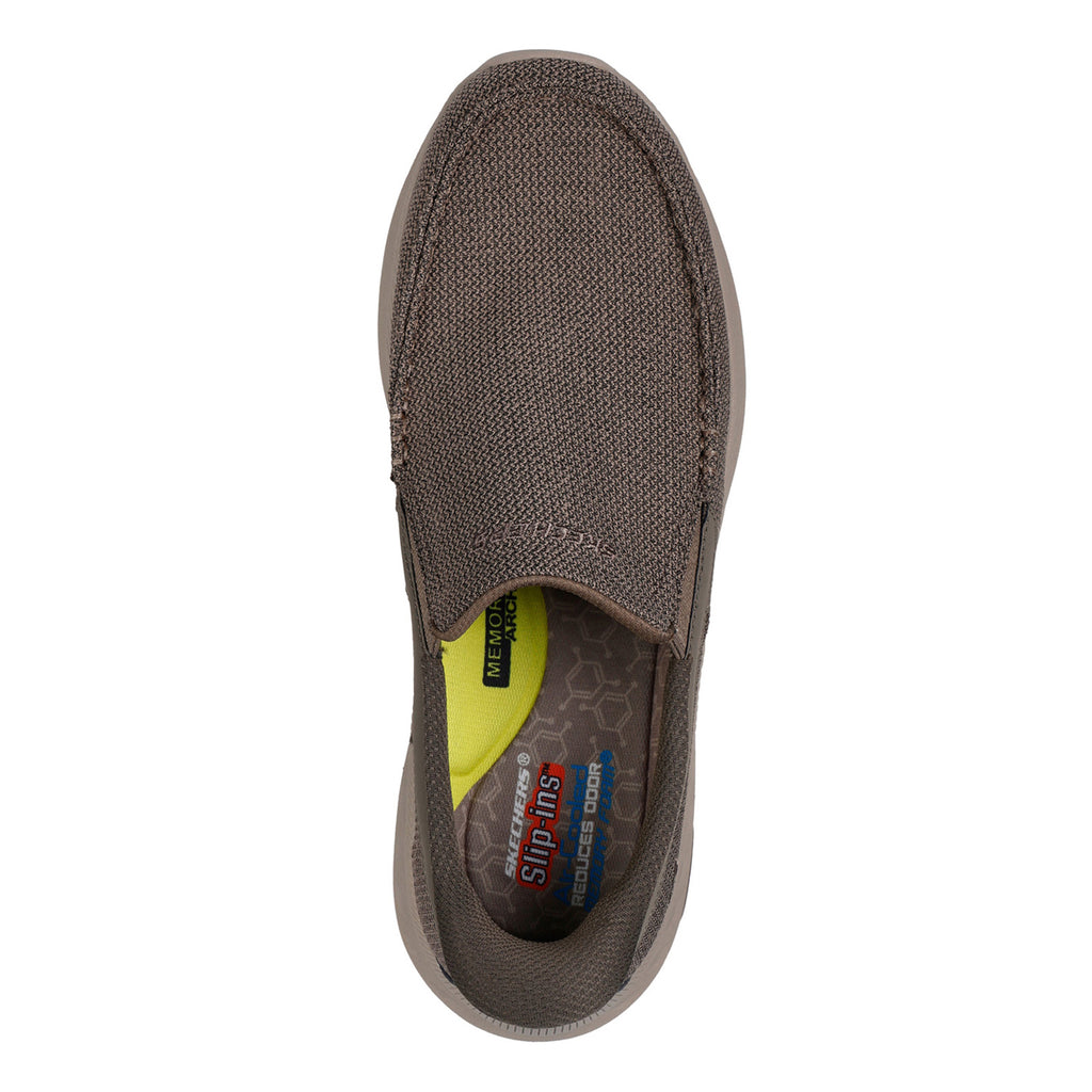 Men's Skechers Slip-ins: Pollard - Wilfred Sneaker - Wide Width TAUPE 205451WW-TPE