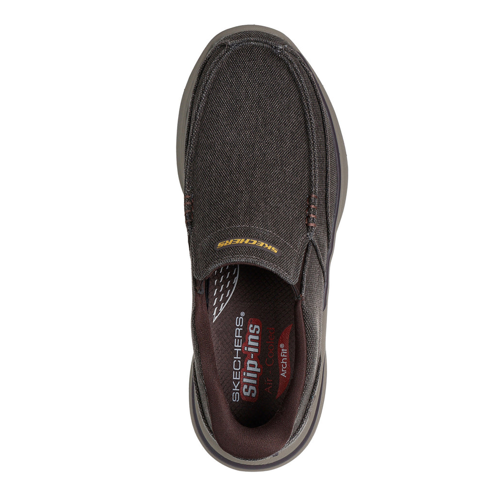 Men's Skechers Slip-ins: Arch Fit Superior - Talbert Sneaker - Wide Width CHOCOLATE 205490WW-CHOC