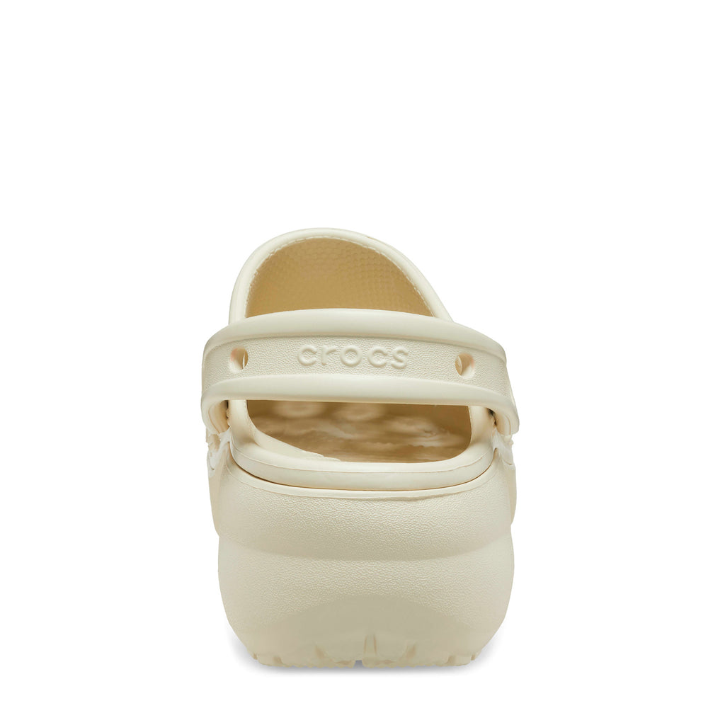 Women's Crocs Classic Platform Clog BONE 206750-2Y2