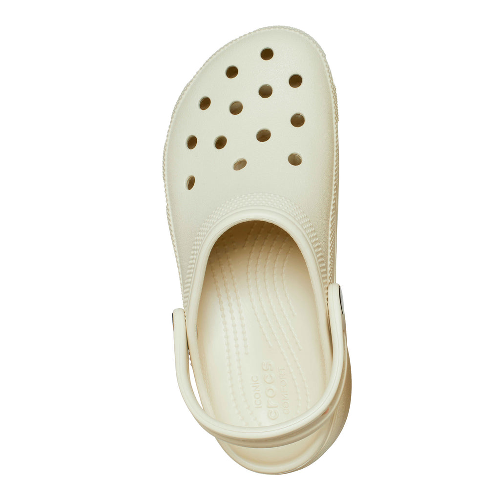 Women's Crocs Classic Platform Clog BONE 206750-2Y2