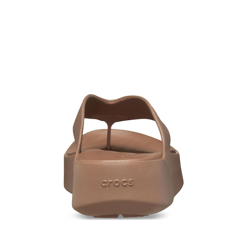 Women's Crocs Getaway Platform Flip Sandal LATTE 209410-2Q9