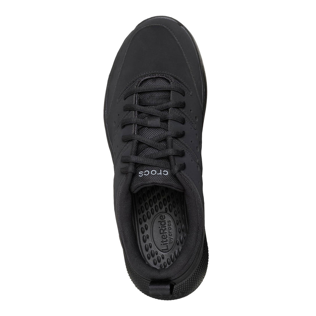 Men's Crocs On the Clock Work Sneaker SOLID BLACK 209475-0WC