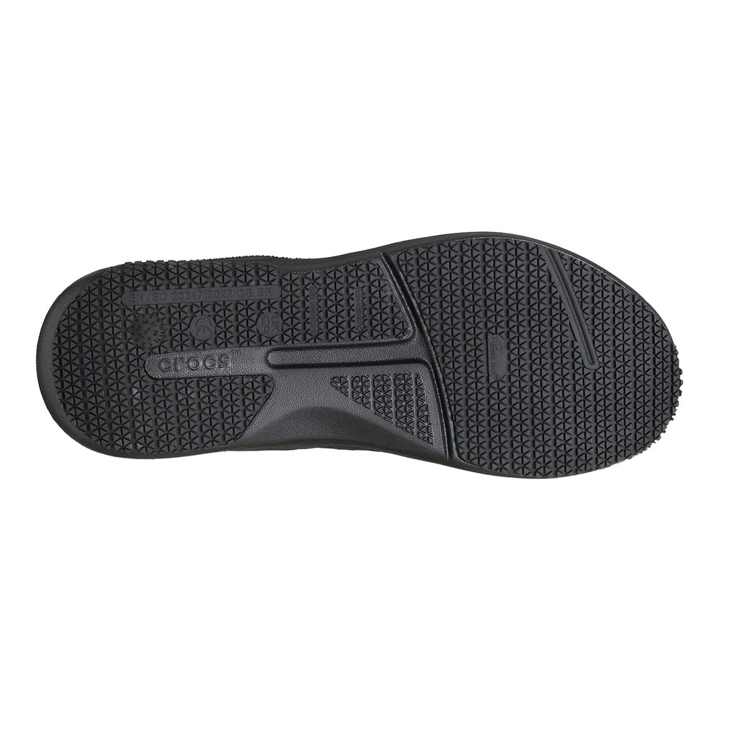 Men's Crocs On the Clock Work Sneaker SOLID BLACK 209475-0WC