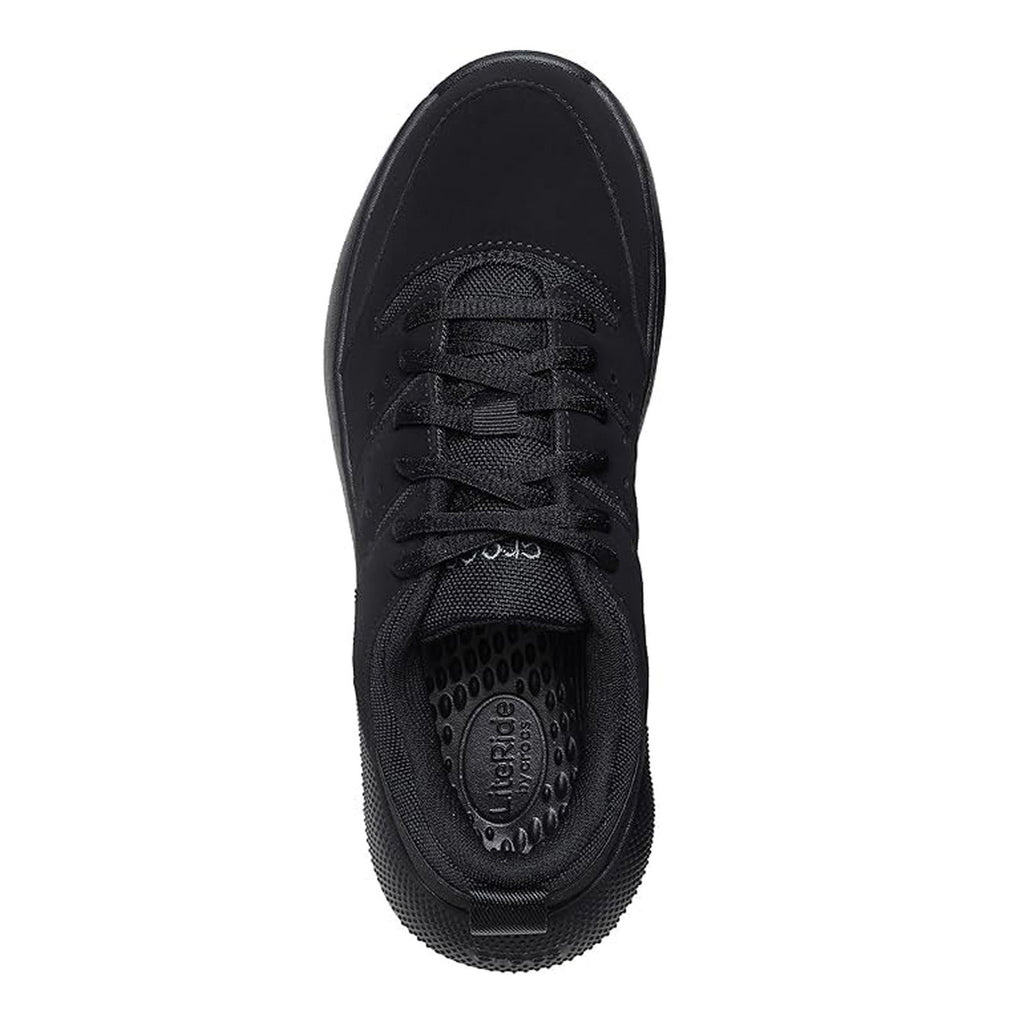Women's Crocs On the Clock Work Sneaker SOLID BLACK 209476-0WC