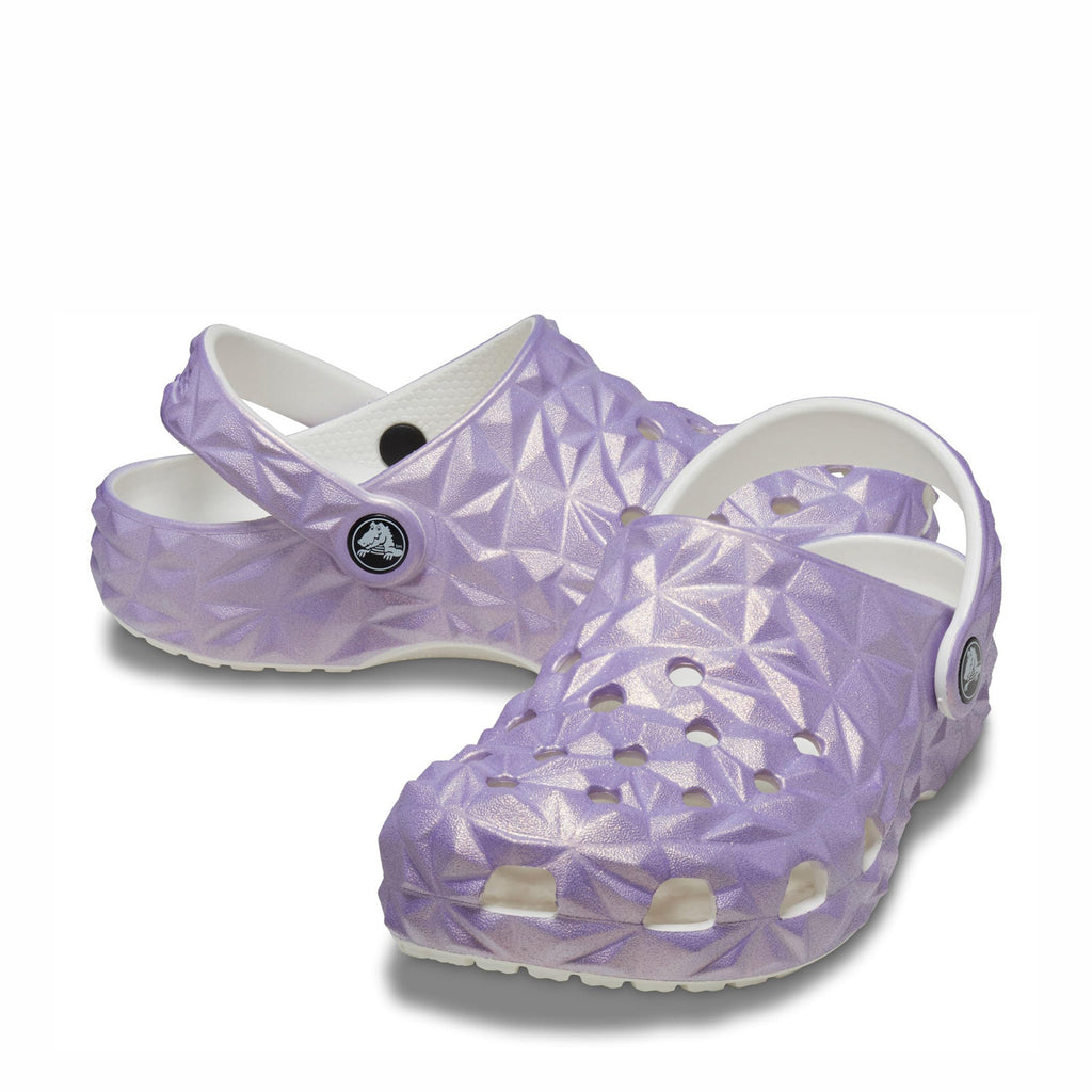 Girl's Crocs Classic Geometric Clog - Little Kid & Big Kid IRIDESCENT 209693-100