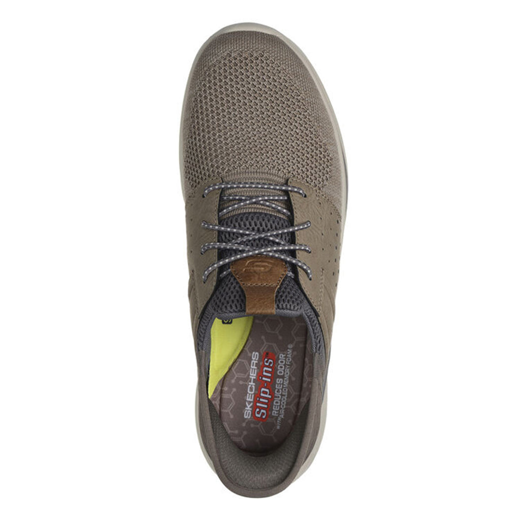 Men's Skechers Relaxed Fit Slip-ins: Slade - Ocon Sneaker TAUPE KNIT 210811-TPE