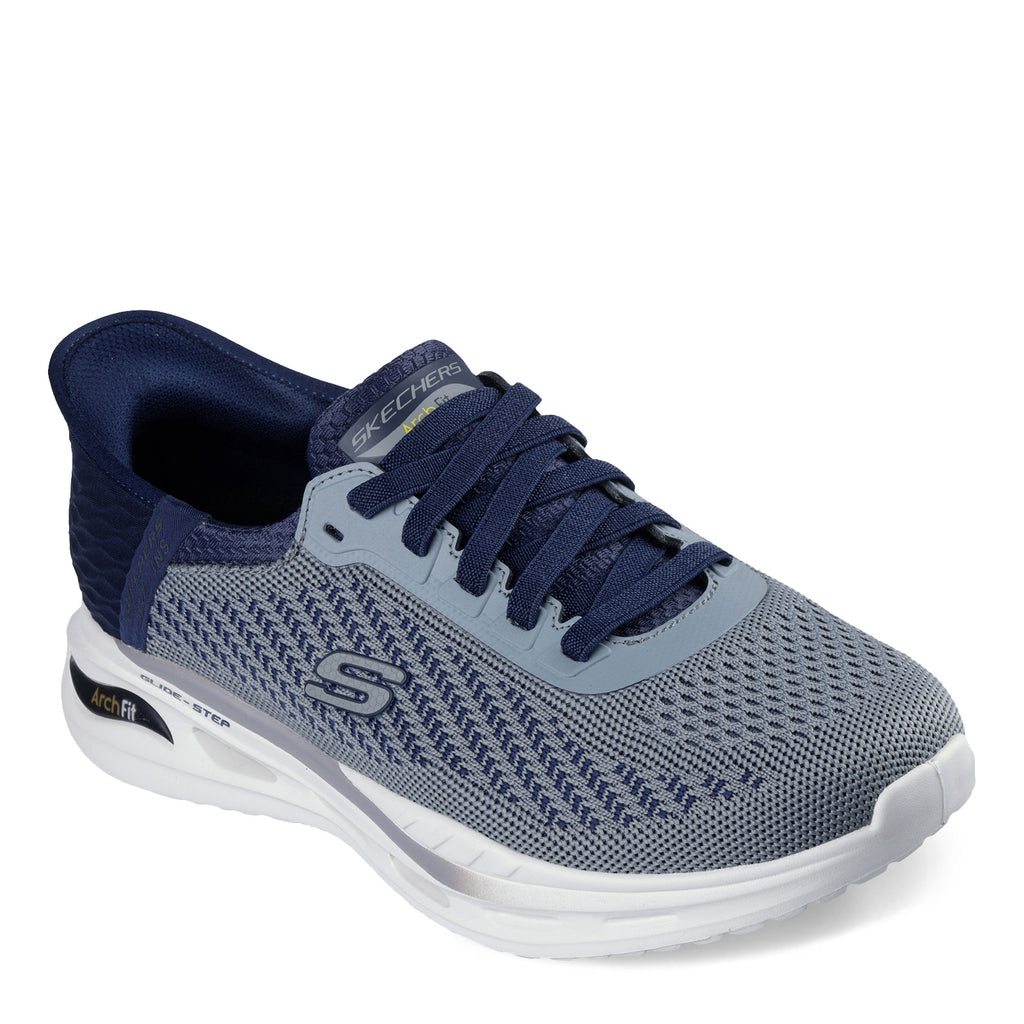 Men's Skechers Slip-ins Relaxed Fit: Arch Fit Orvan - Drex Sneaker GRAY NAVY 210956-GYNV
