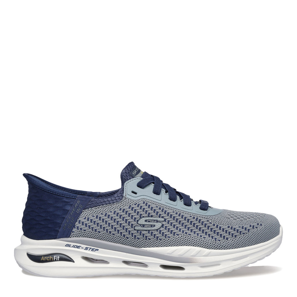 Men's Skechers Slip-ins Relaxed Fit: Arch Fit Orvan - Drex Sneaker GRAY NAVY 210956-GYNV