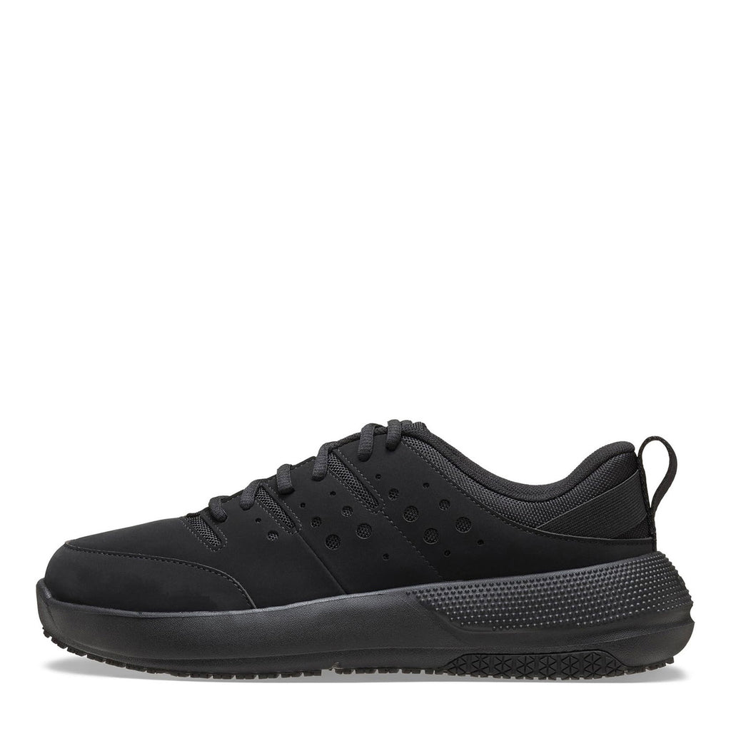 Men's Crocs On the Clock Work Sneaker - Wide Width SOLID BLACK 211159-0WC