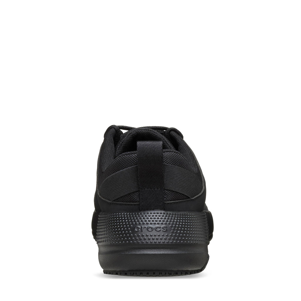 Men's Crocs On the Clock Work Sneaker - Wide Width SOLID BLACK 211159-0WC