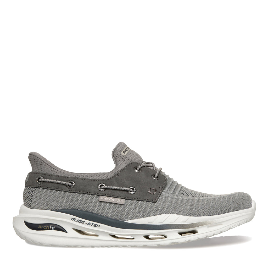 Men's Skechers Slip-ins Relaxed Fit: Arch Fit Orvan - Shoreman Sneaker GREY 211262-GRY