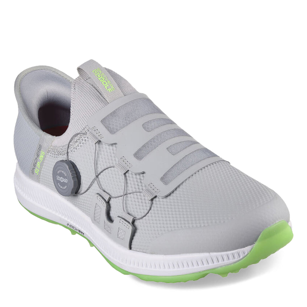 Men's Skechers GOgolf: Elite 5 - Slip 'In Golf Shoe GREY/LIME 214066-GYLM