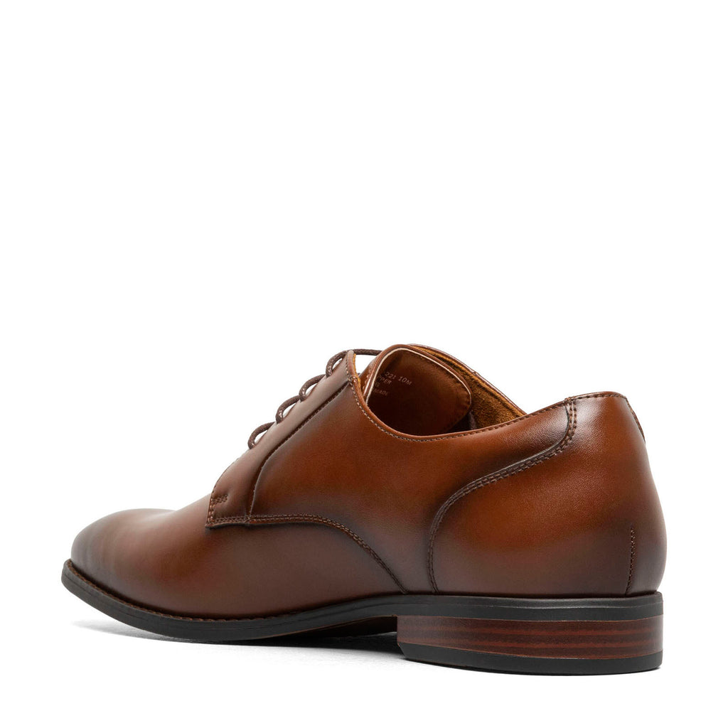 Men's Stacy Adams Newell Plain Toe Oxford COGNAC 21542-221