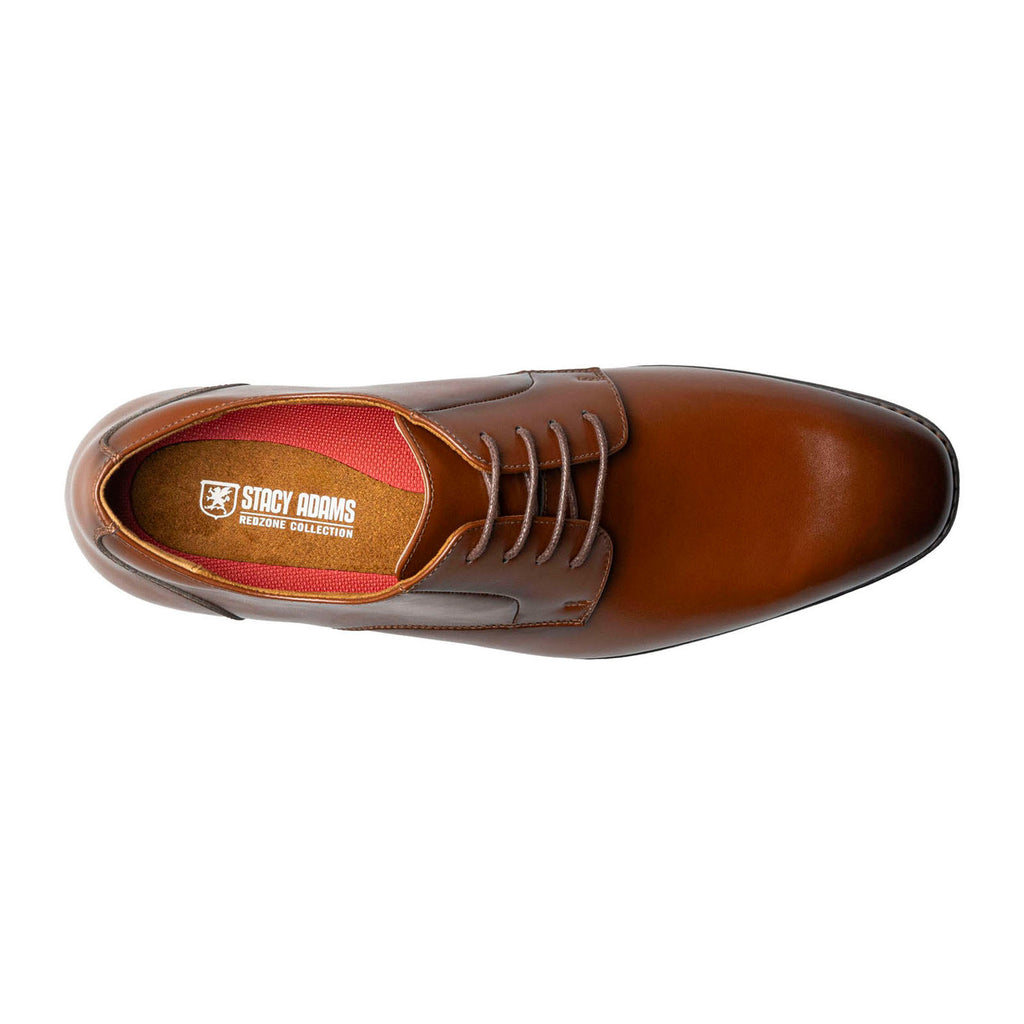 Men's Stacy Adams Newell Plain Toe Oxford COGNAC 21542-221