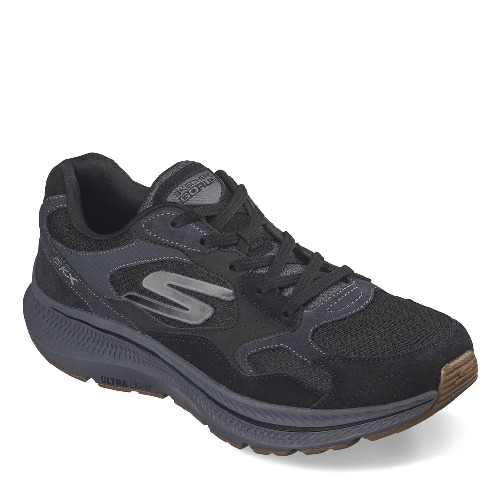 Men's Skechers GO RUN Consistent 2.0 - Retro Runner V1 Sneaker BLACK CHARCOAL 220872-BKCC