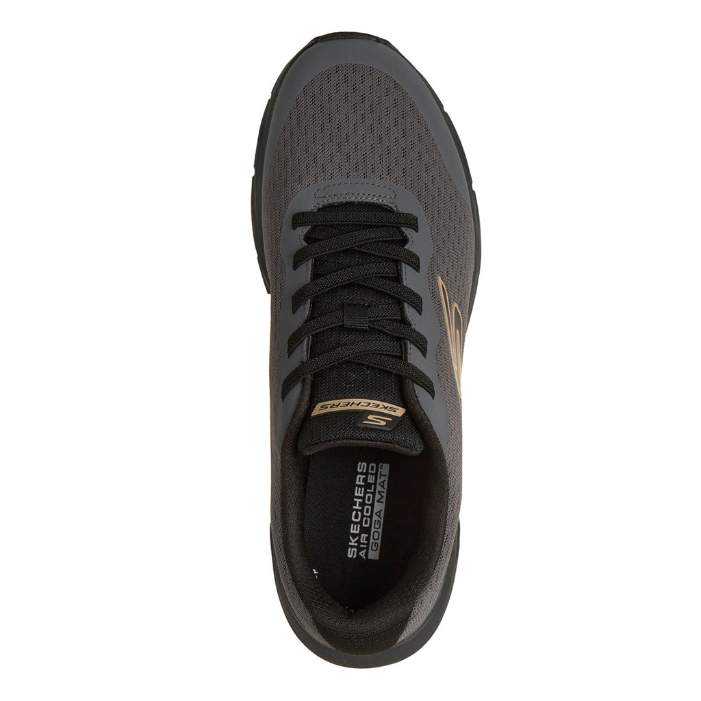Men's Skechers Glide Step Vortex - Avalin Sneaker Walking Shoe - Wide Width CHARCOAL 221041WW-CHAR