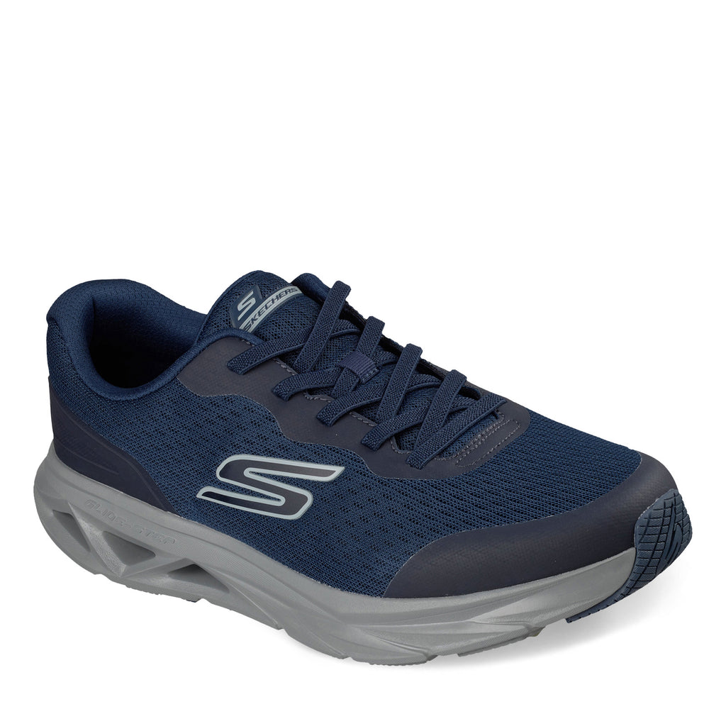 Men's Skechers Glide Step Vortex - Avalin Sneaker Walking Shoe - Wide Width NAVY 221041WW-NVY