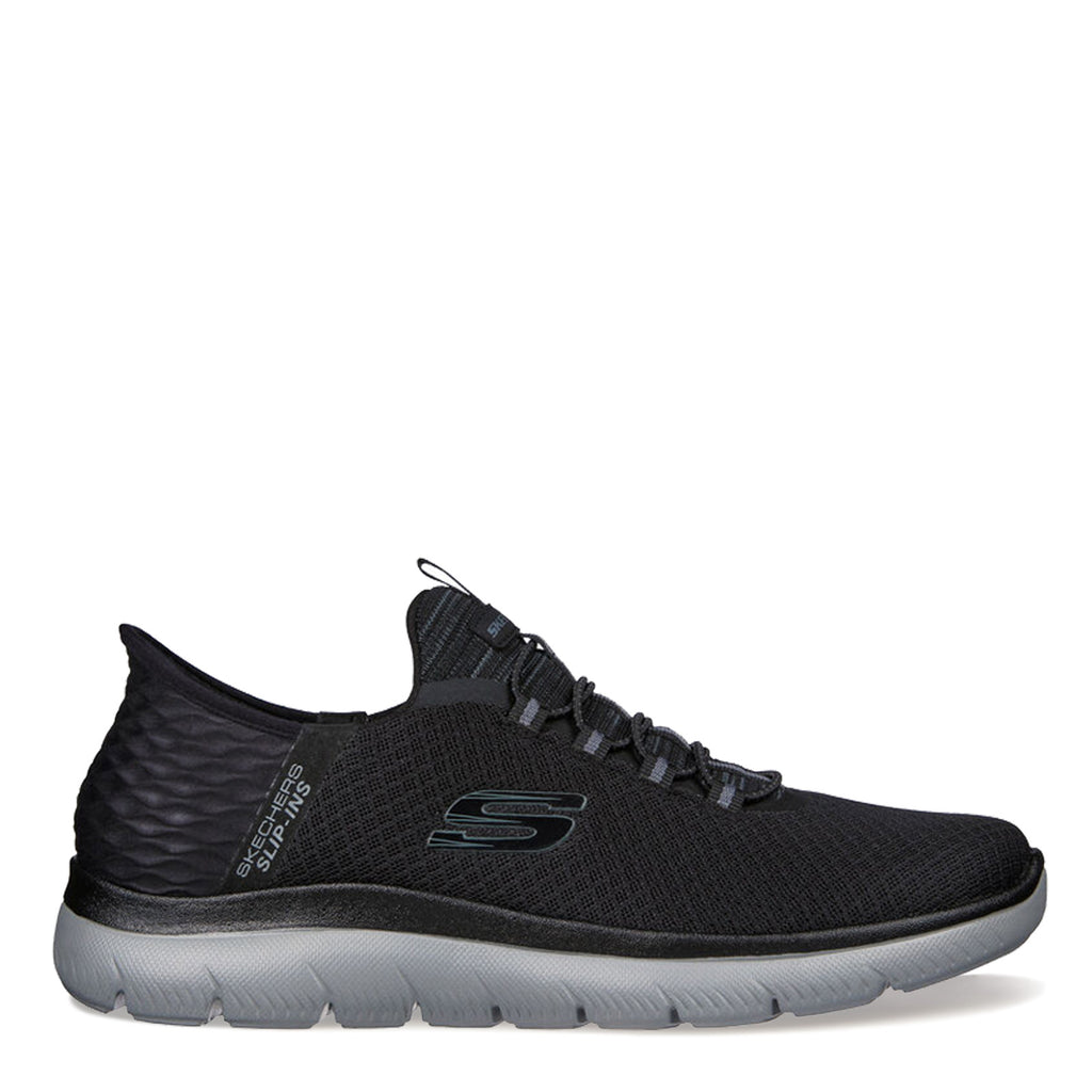 Men's Skechers Slip-ins: Summits - High Range Sneaker - Wide Width BLACK/CHARCOAL 232457W-BKCC