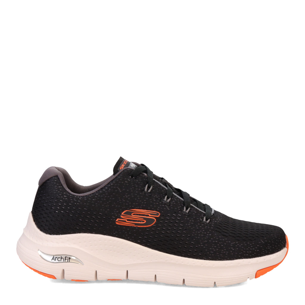 Men's Skechers Arch Fit - Takar Sneaker BLACK/ORANGE 232601-BKOR