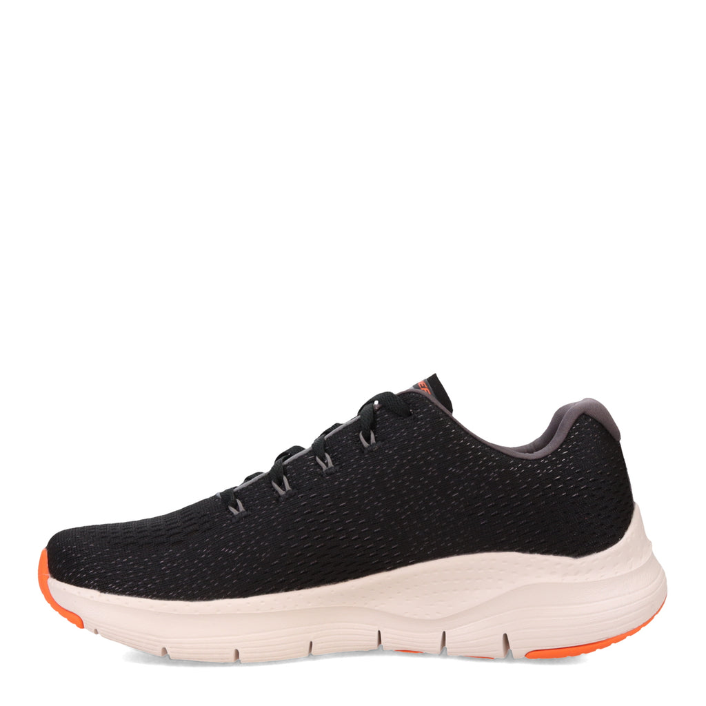 Men's Skechers Arch Fit - Takar Sneaker BLACK/ORANGE 232601-BKOR