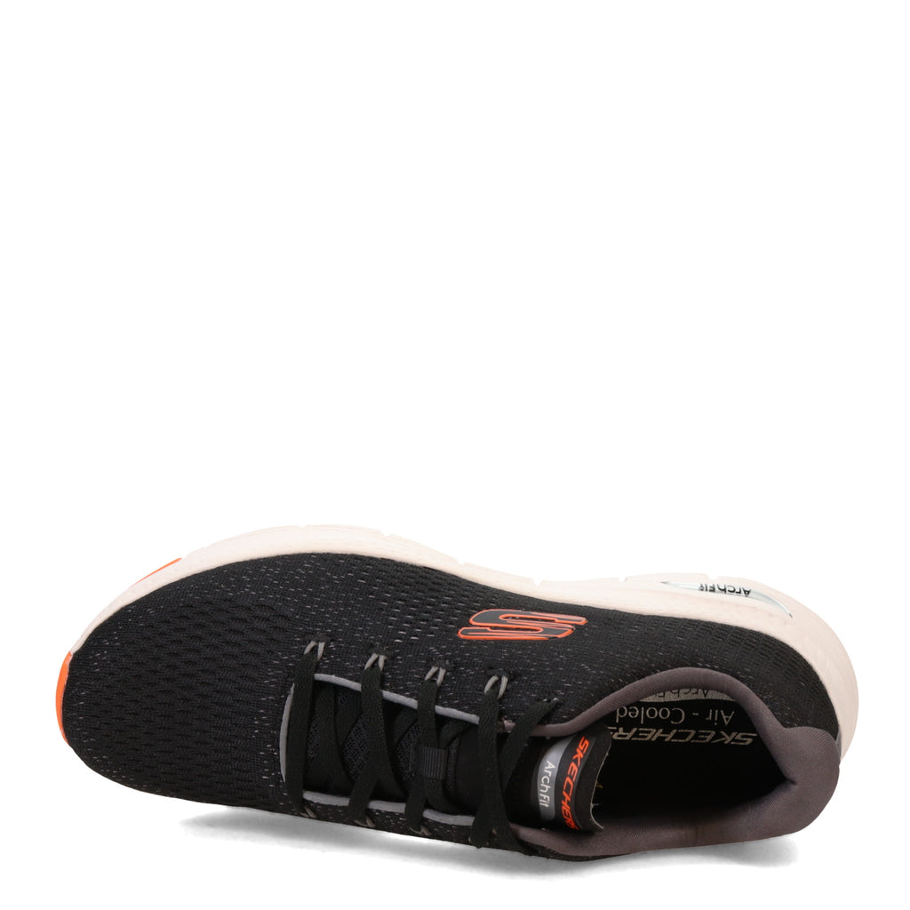 Men's Skechers Arch Fit - Takar Sneaker BLACK/ORANGE 232601-BKOR