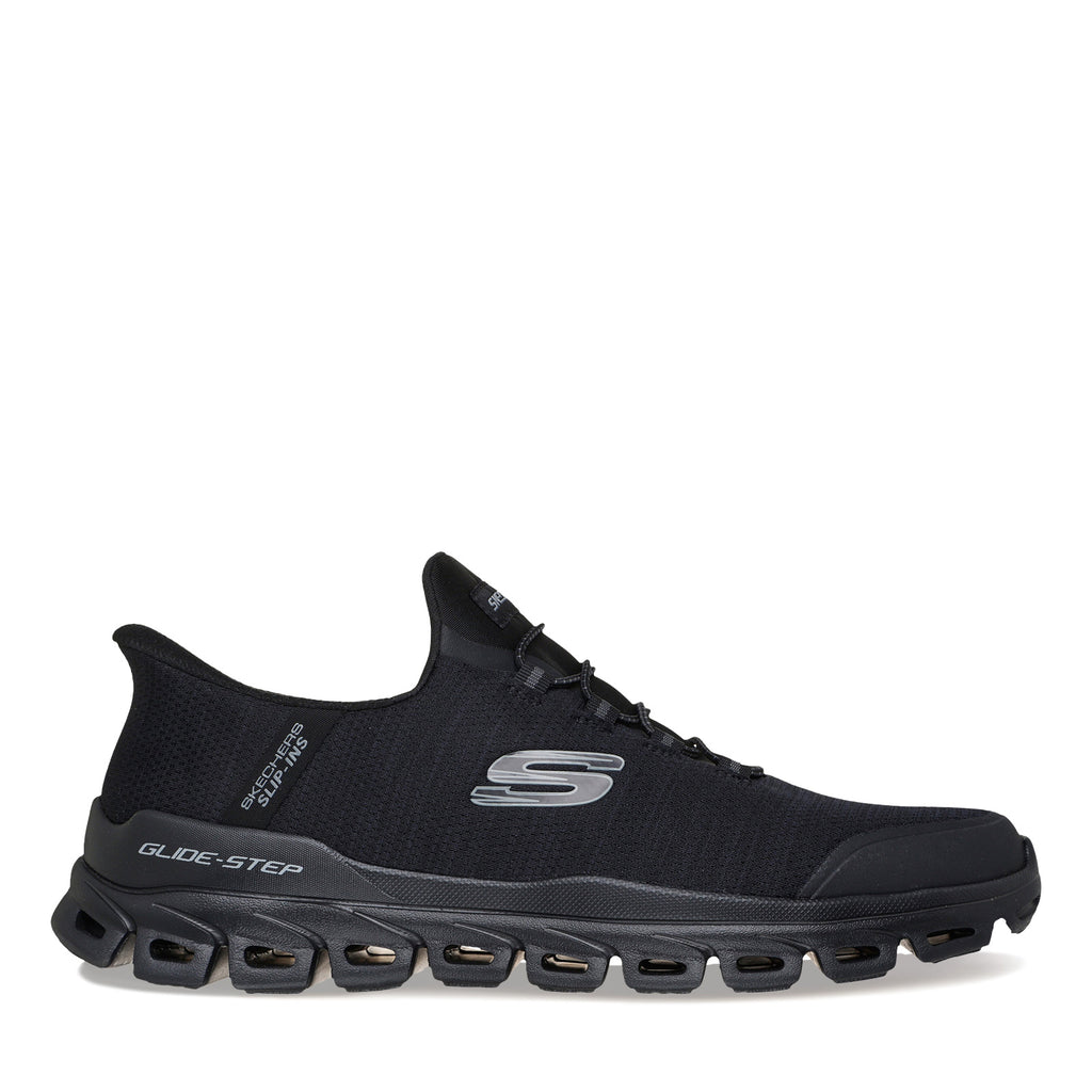 Men's Skechers Slip-ins: Glide-Step - Zefyr Walking Shoe - Wide Width BLACK 233011W-BBK