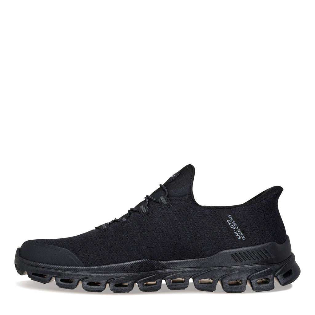 Men's Skechers Slip-ins: Glide-Step - Zefyr Walking Shoe - Wide Width BLACK 233011W-BBK
