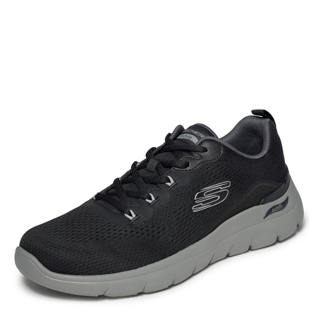 Men's Skechers Arch Fit Summits - Kravel Sneaker - Wide Width BLACK CHARCOAL 233178WW-BKCC