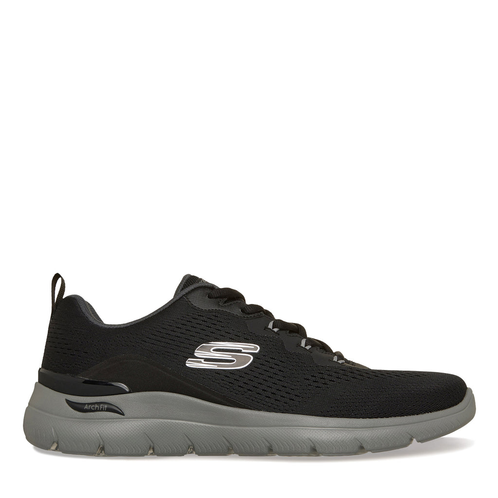 Men's Skechers Arch Fit Summits - Kravel Sneaker - Wide Width BLACK CHARCOAL 233178WW-BKCC