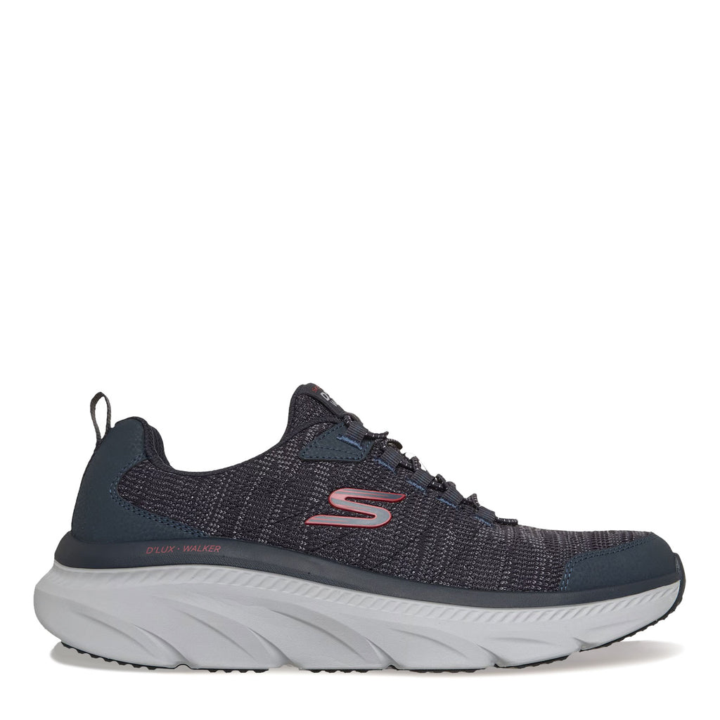 Men's Skechers Relaxed Fit: D'Lux Walker 2.0 - Brexon Sneaker - Wide Width NAVY RED 233245WW-NVRD