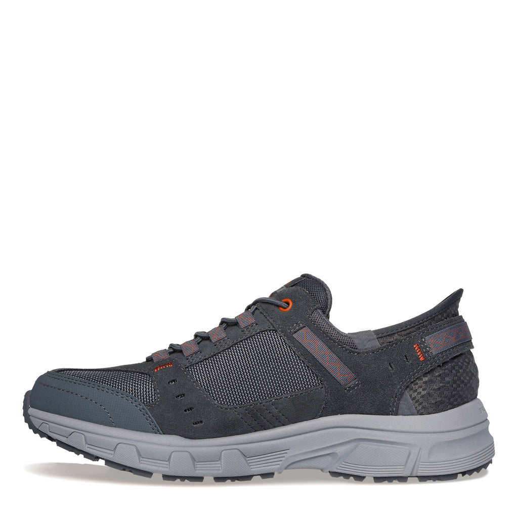 Men's Skechers Slip-ins Relaxed Fit: Oak Canyon - Consistent Winner Sneaker GREY/ORANGE 237450-GYOR