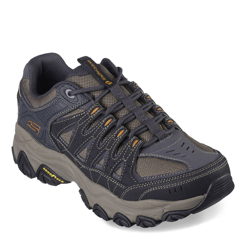 Men's Skechers After Burn M Fit 2.0 Hiking Shoe - Extra Wide Width CHARCOAL/GOLD 237608WW-CCGD