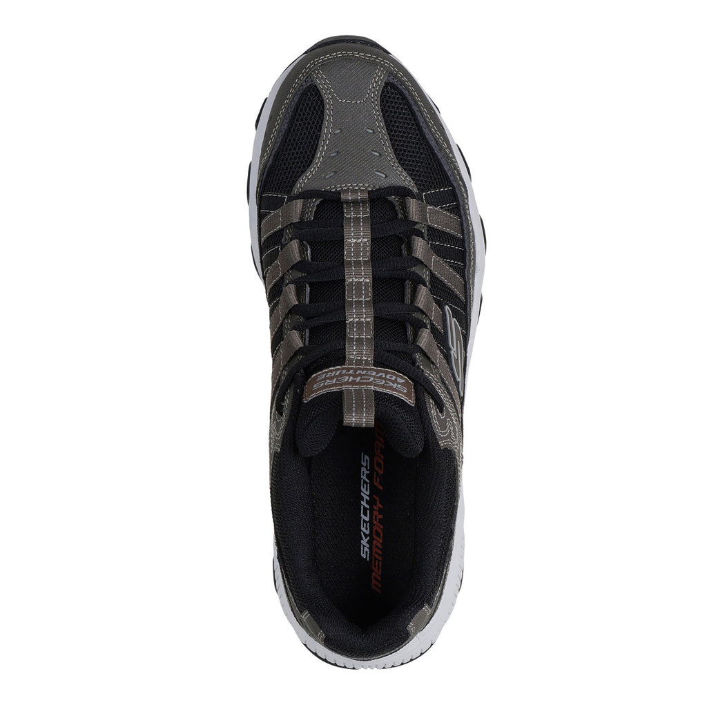 Men's Skechers Stamina - Afterburn Legacy Hiking Shoe BROWN BLACK 237829-BRBK