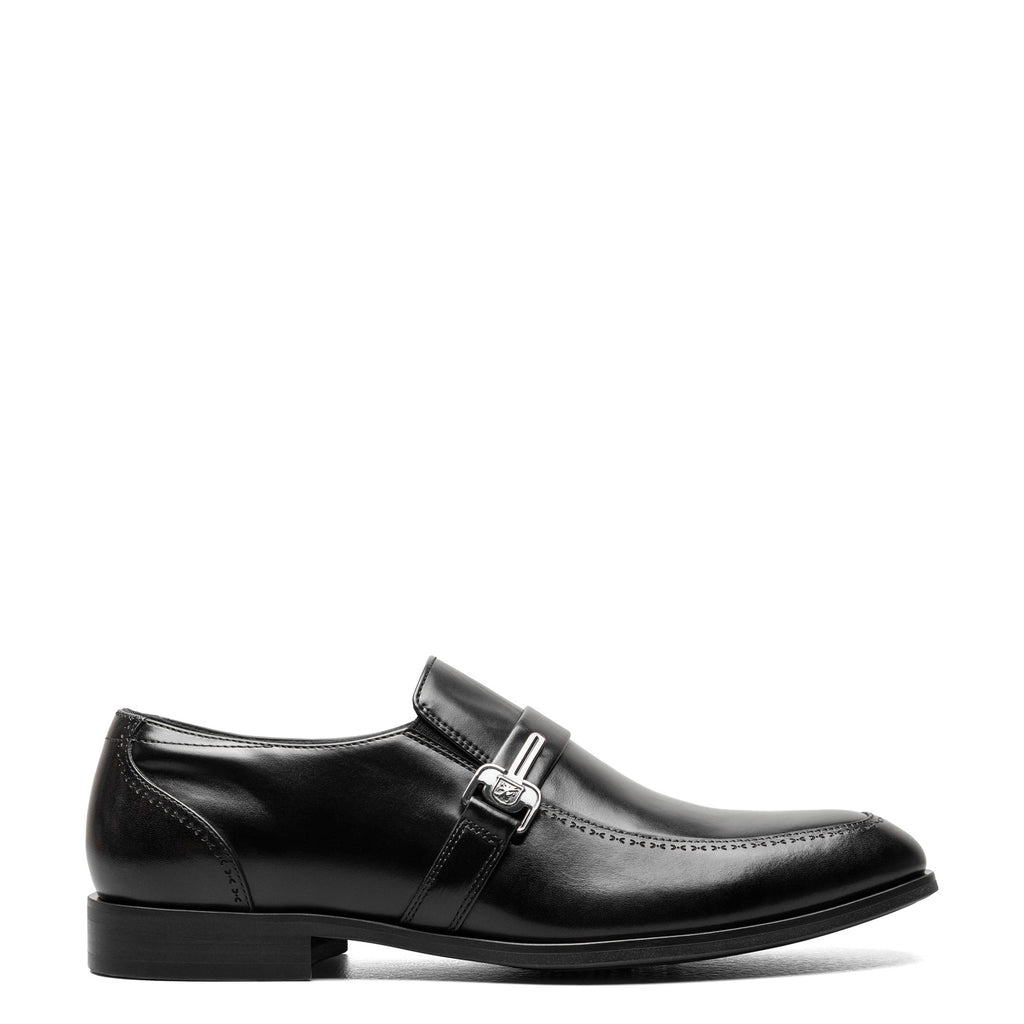 Men's Stacy Adams Buckley Moc Toe Loafer BLACK 25636-001