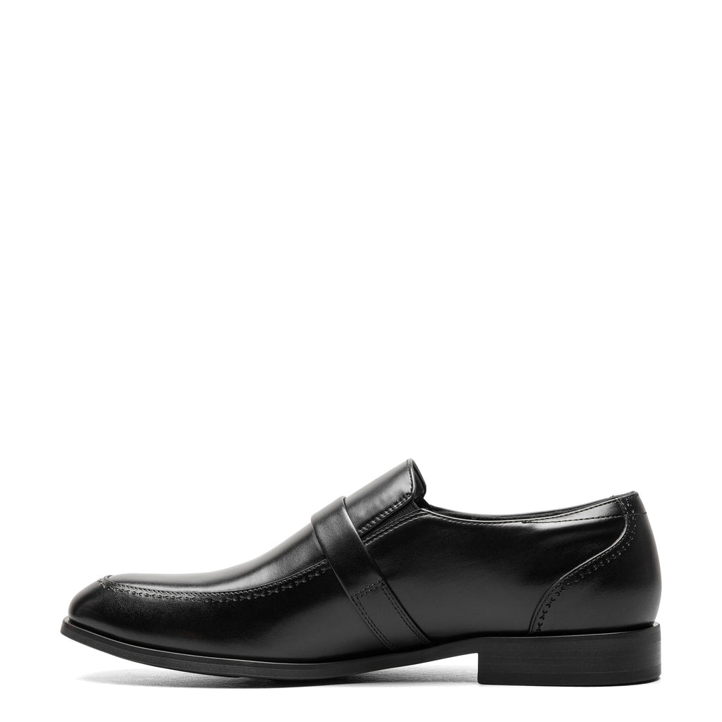 Men's Stacy Adams Buckley Moc Toe Loafer BLACK 25636-001