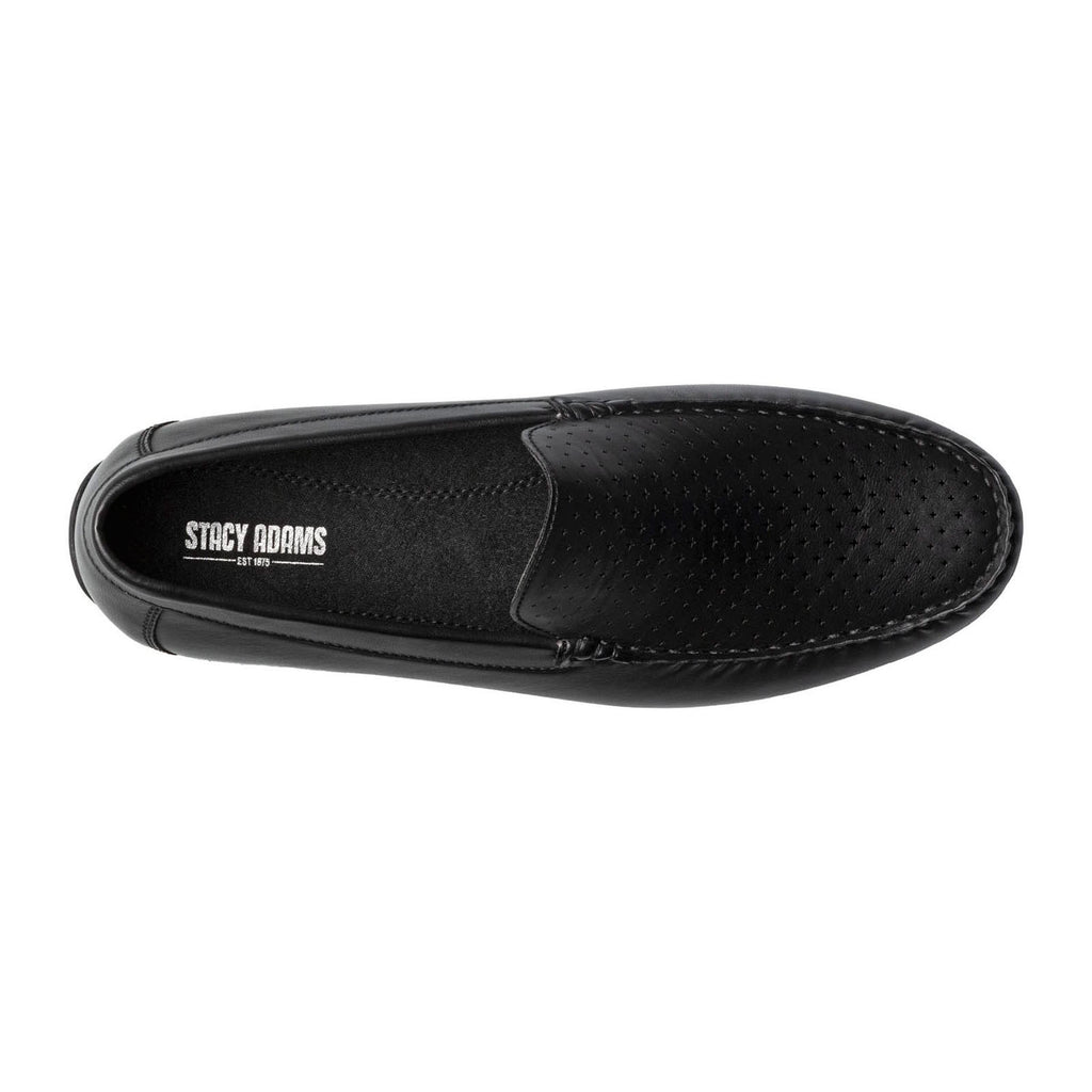Men's Stacy Adams Conroy Perf Loafer BLACK 25702-001