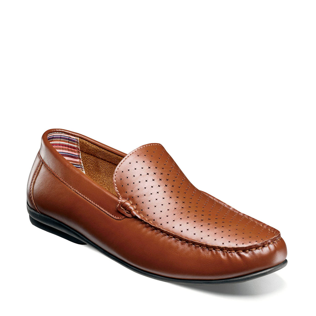 Men's Stacy Adams Conroy Perf Loafer COGNAC 25702-221