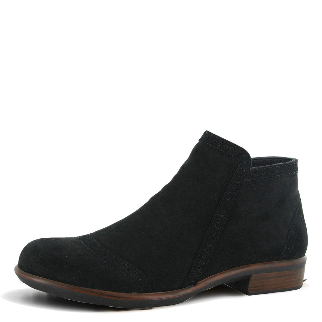 Women's Naot Nefasi Ankle Boot BLACK VELVET NUBUCK 26065-B12