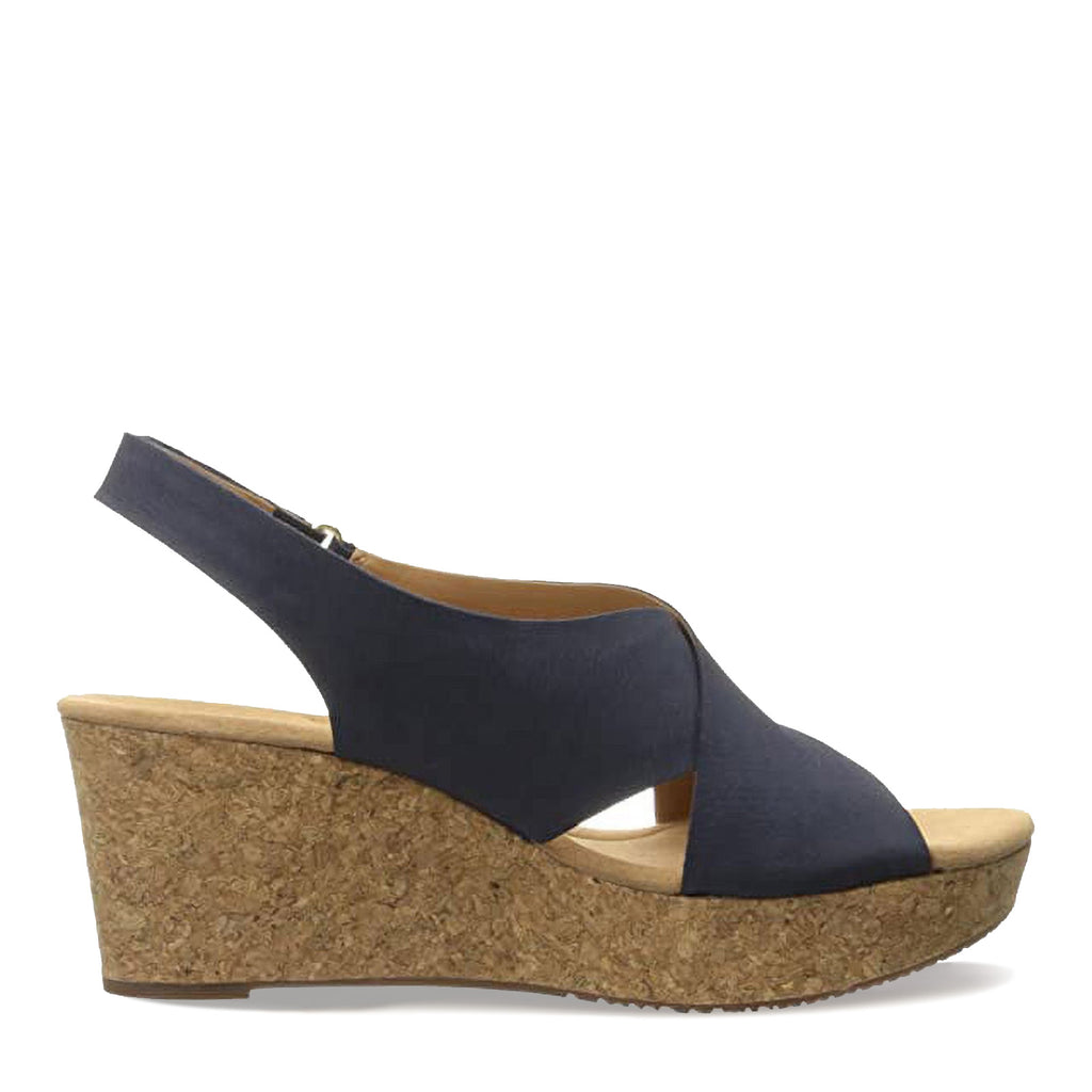 Women's Clarks Annadel Eirwyn Sandal NAVY NUBUCK 26124870