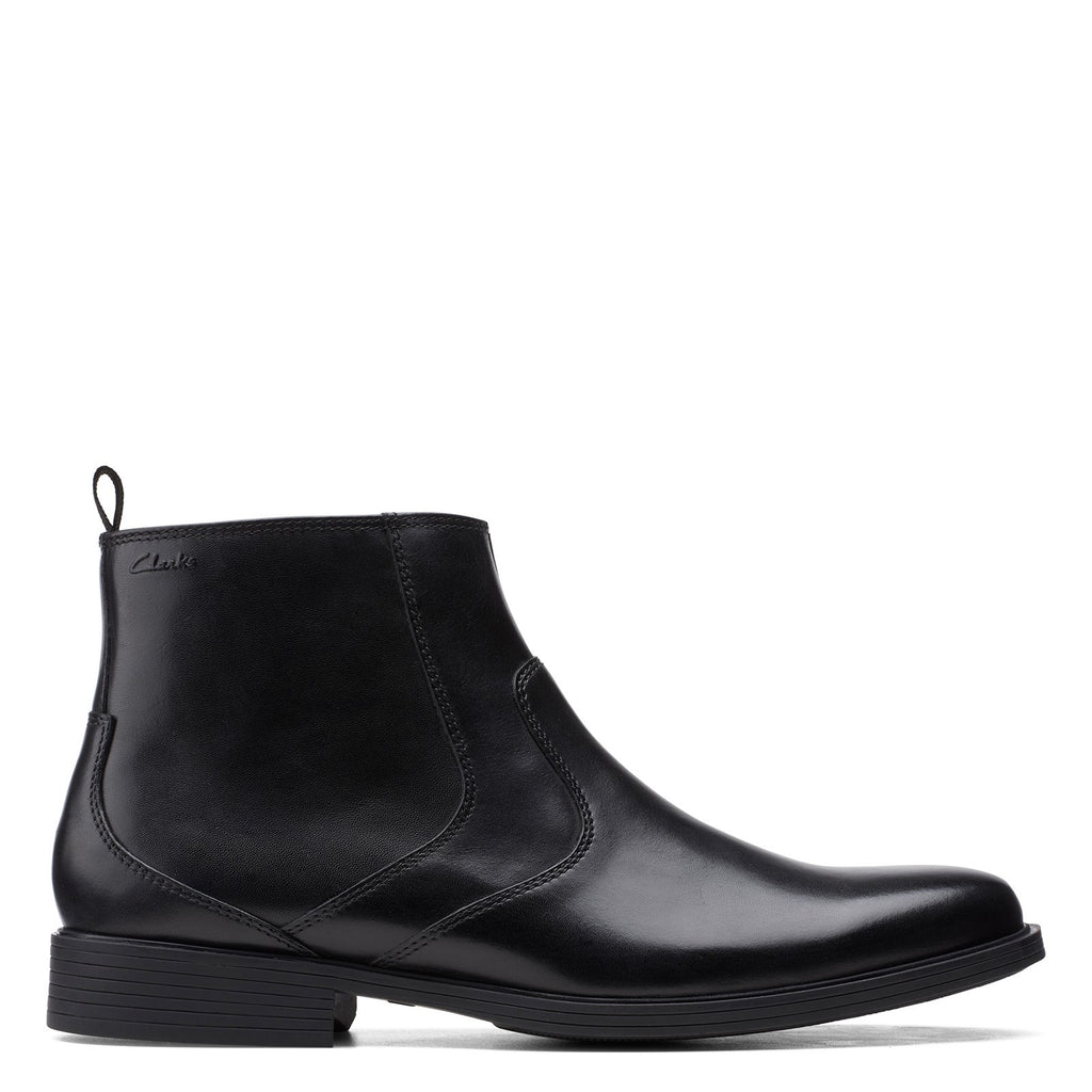 Men's Clarks Whiddon Zip Boot BLACK 26155039